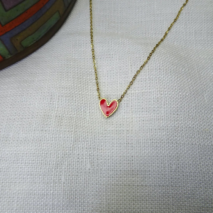 ALINE RED HEART NECKLACE