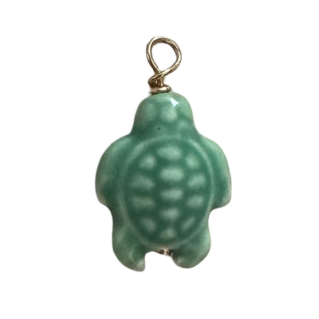 ANIMAL TURTLE RED PORCELAIN MEDIUM