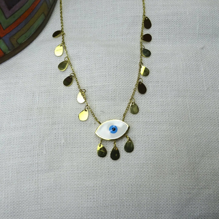 BIANCA EVIL EYE PENDANT NECKLACE