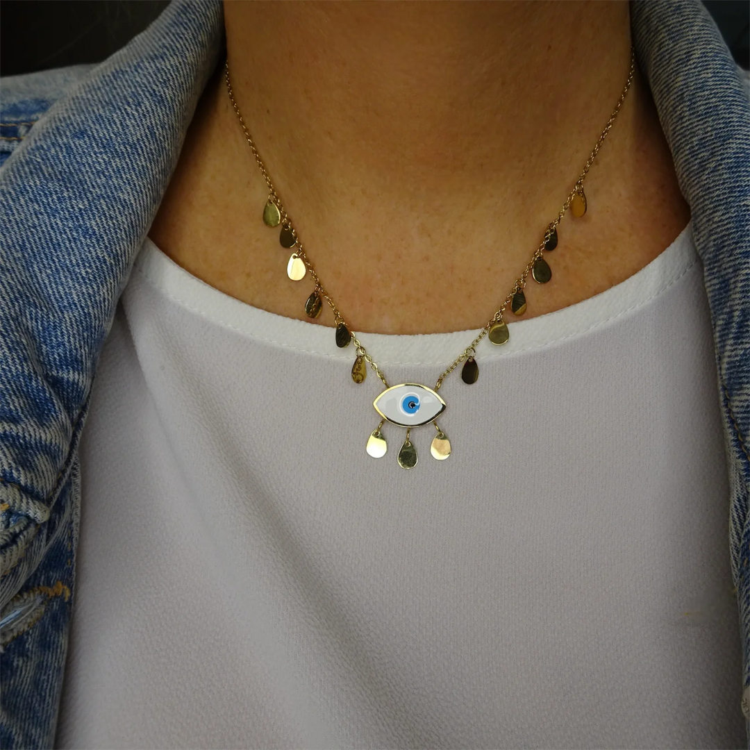 BIANCA EVIL EYE PENDANT NECKLACE