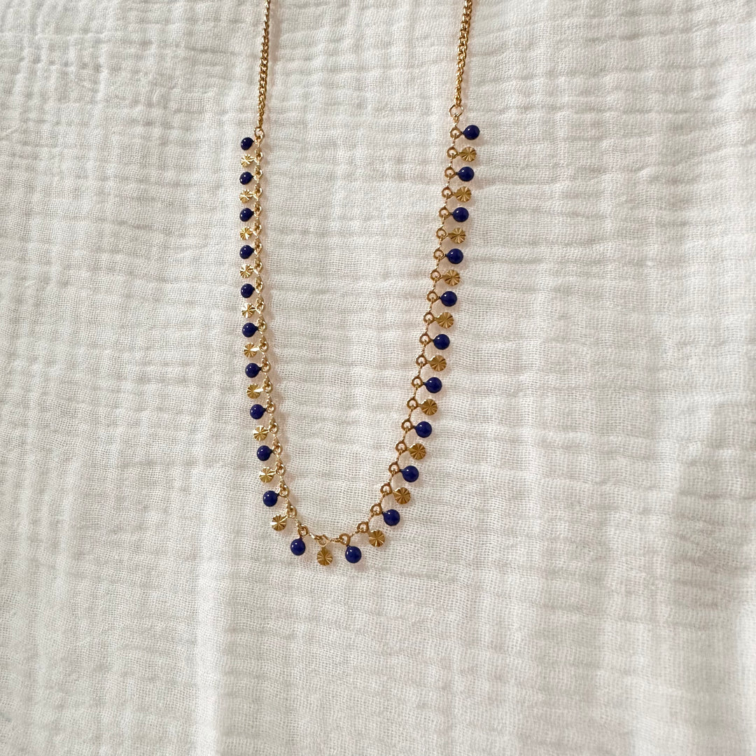 CONFETTI NECKLACE GOLD & ENAMEL