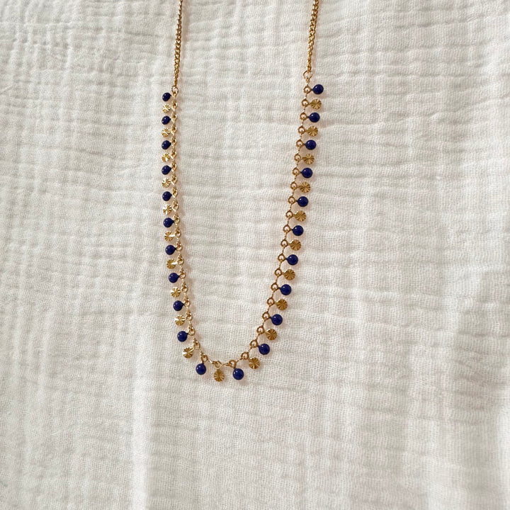 CONFETTI NECKLACE GOLD & ENAMEL