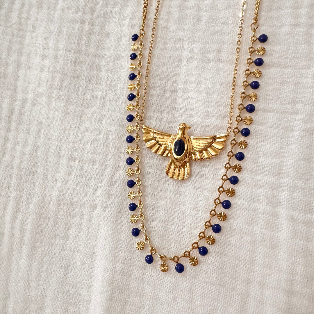 CONFETTI NECKLACE GOLD & ENAMEL