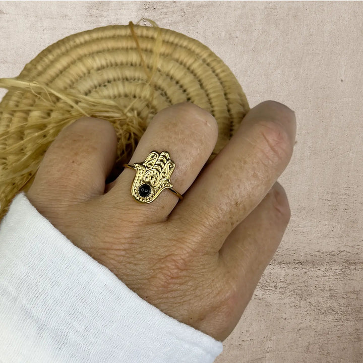 FATIMA BLACK RING