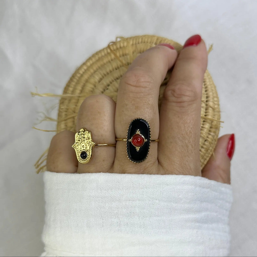 FATIMA BLACK RING