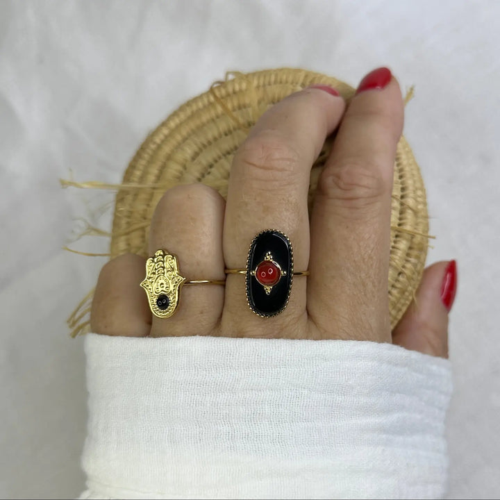 FATIMA BLACK RING