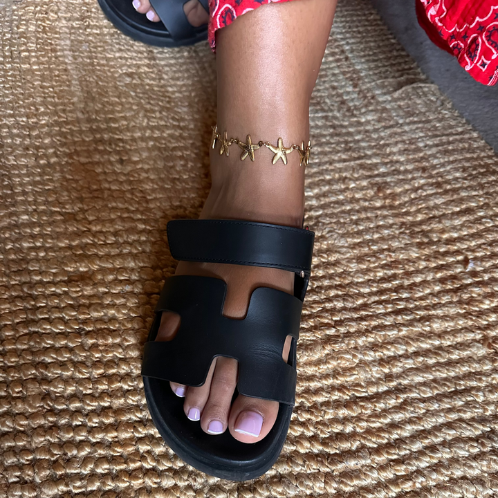 Gold Starfish Anklet in Waterproof Gold Plated Stainless Steel