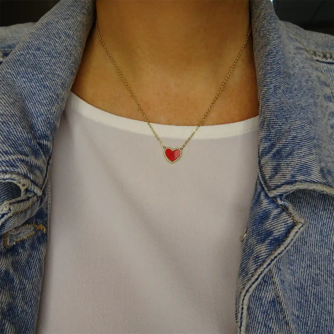HABIBI NECKLACE RED
