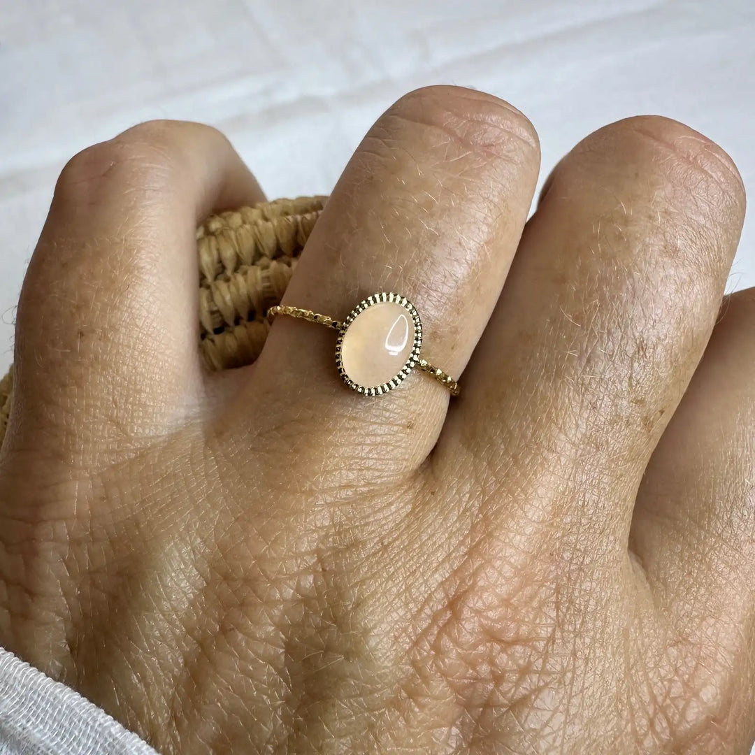 KYLA PINK QUARTZ RING