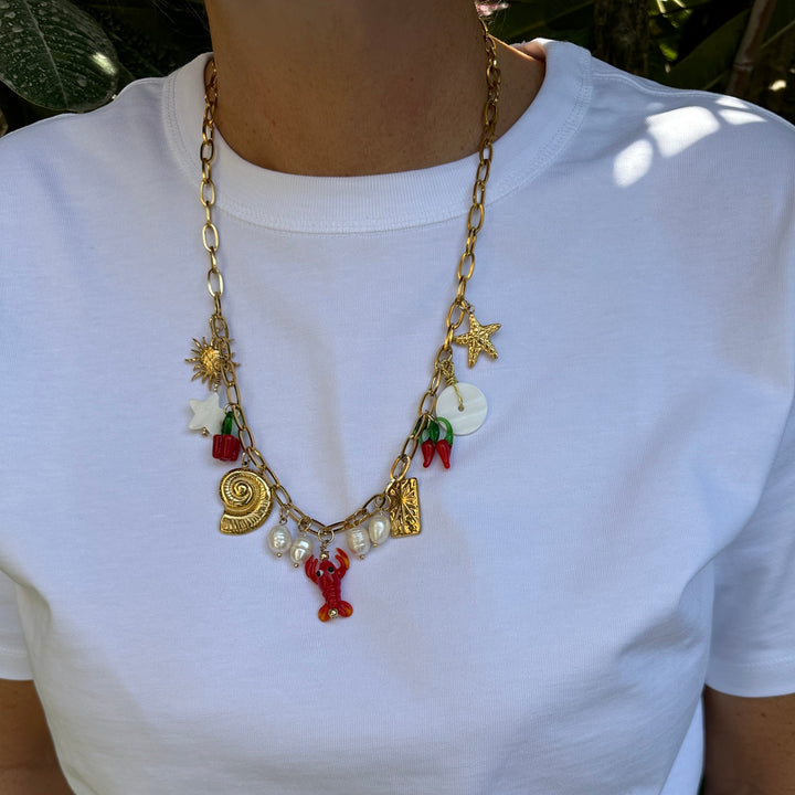 LOBSTER GOLD NECKLACE
