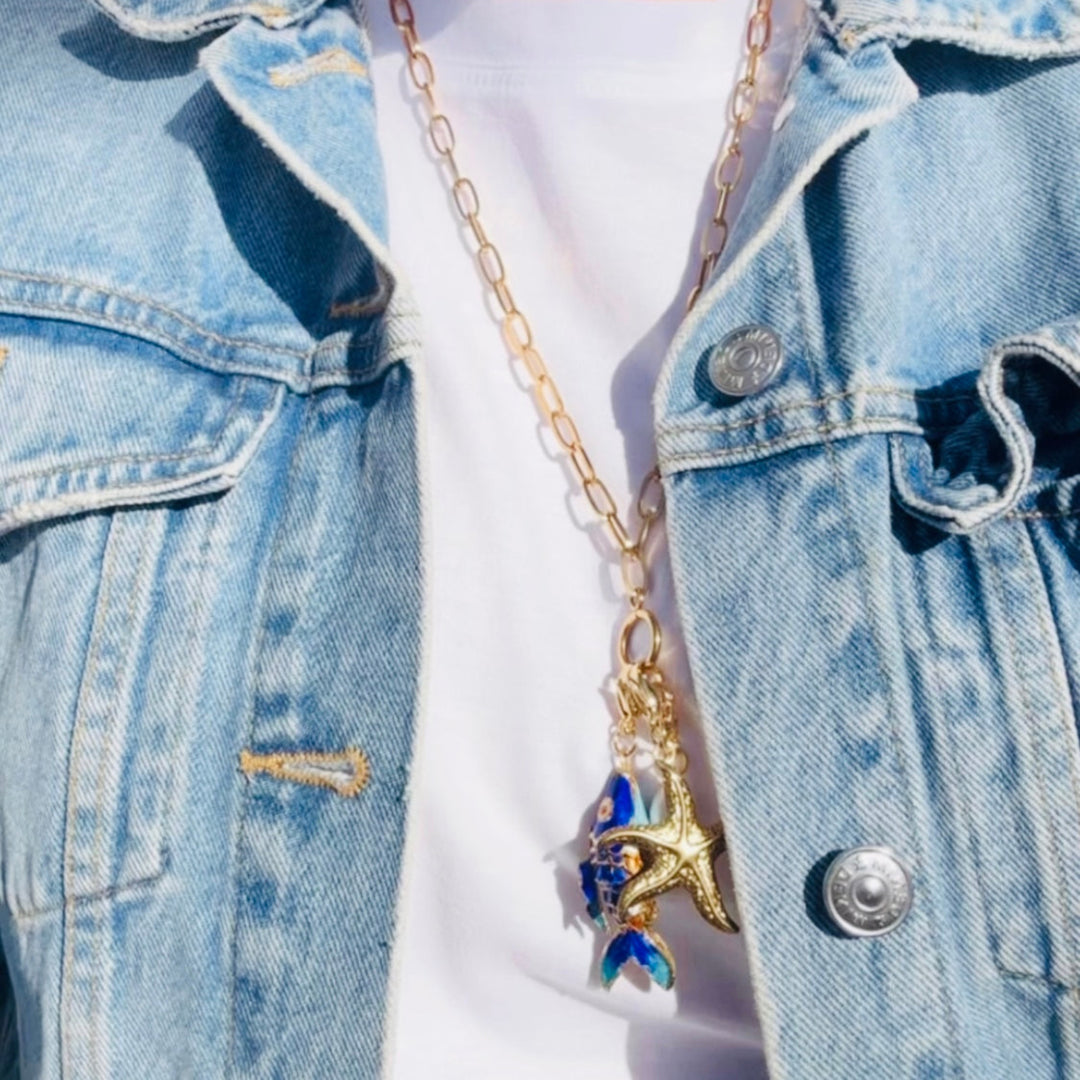LOBSTER RE-CHARM GOLD NECKLACE