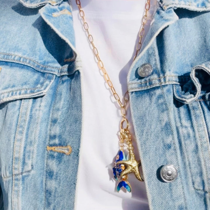 LOBSTER RE-CHARM GOLD NECKLACE