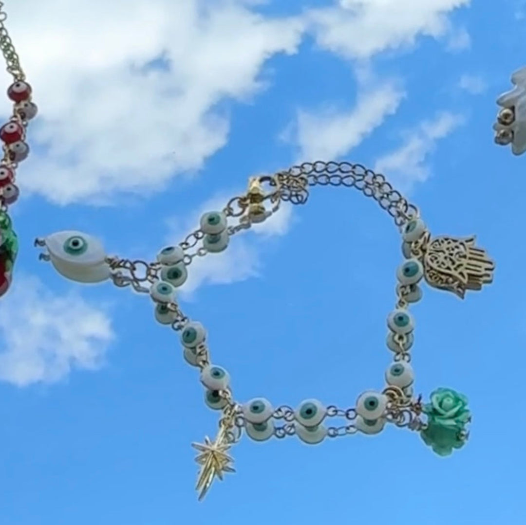 LOLOTTE GOLD WHITE BRACELET