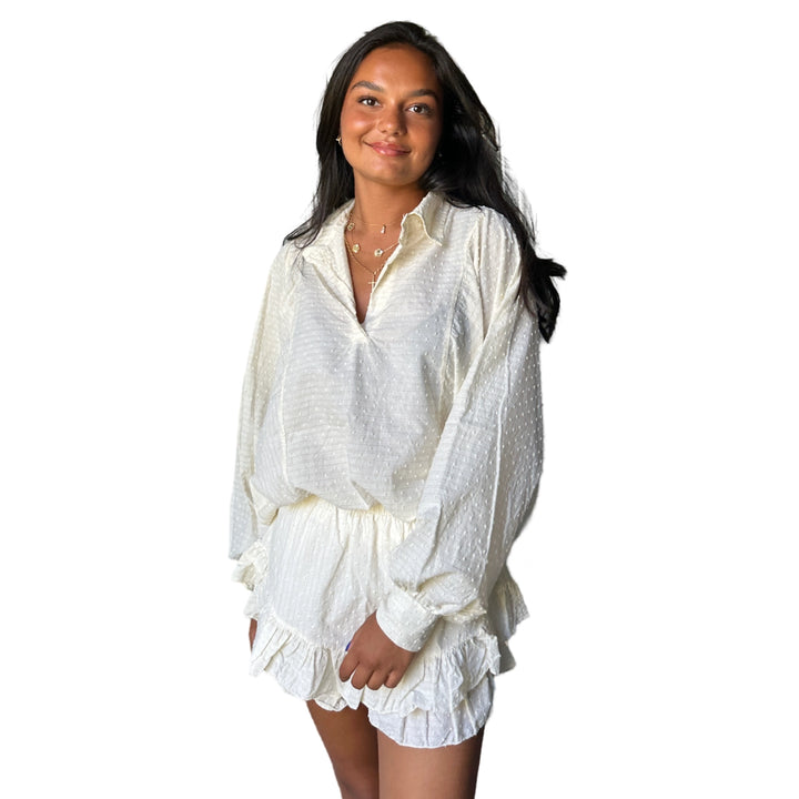 PETULA GLITTER OFF WHITE AND GOLD SET