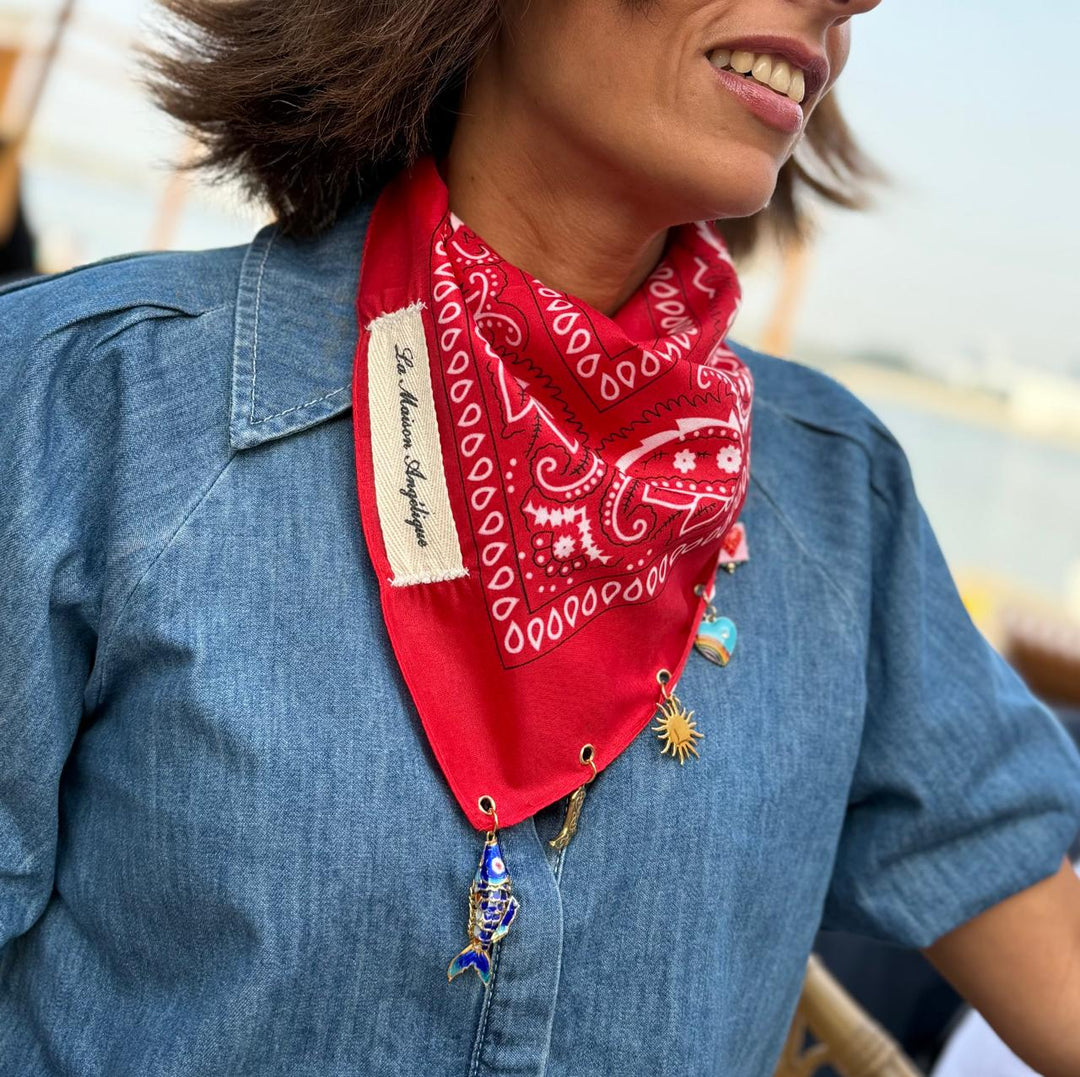 Charm Bandana Dubai | Personalized Neckerchief with Charms