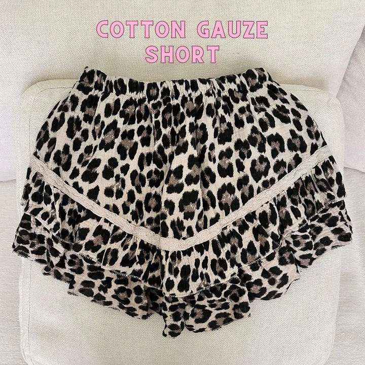 SAVAGE LEOPARD SHORT BEIGE