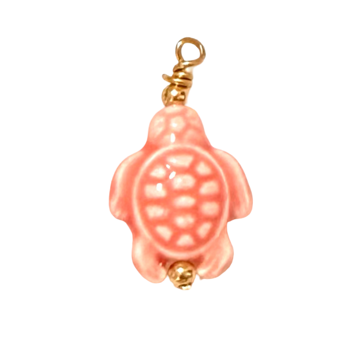 ANIMAL TURTLE RED PORCELAIN MEDIUM